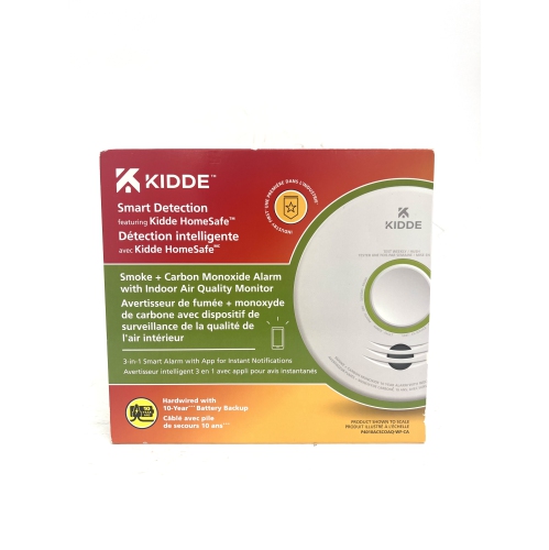 Image 1 of 2.. Kidde Smart Smoke + Carbon Monoxide Alarm With Indoor Air Quality