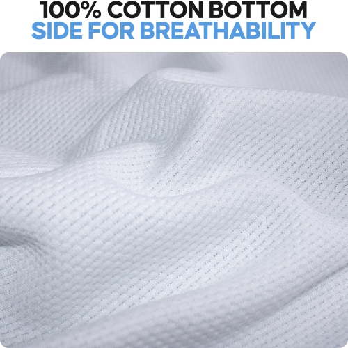 Canadian Linen Cooling Waterproof Pillow Protector Zipper Encasement 20"x36" King 2 pack Soft Absorbent Breathable Bed Bug Proof Pillow Bedcover Hotel