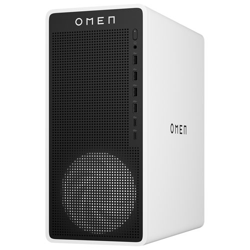 HP OMEN 16L Gaming PC - White Metal (AMD Ryzen 7 8700F/16GB RAM/1TB SSD/RTX 5060 Ti) - Only at Best Buy
