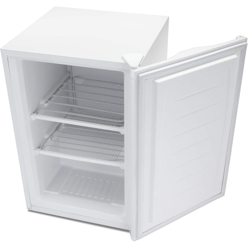 Kismile Upright Freezer,3.0 Cu.ft Mini Freezer with Reversible Single Door, Removable Shelves, Small Freezer with Adjustable Thermostat for