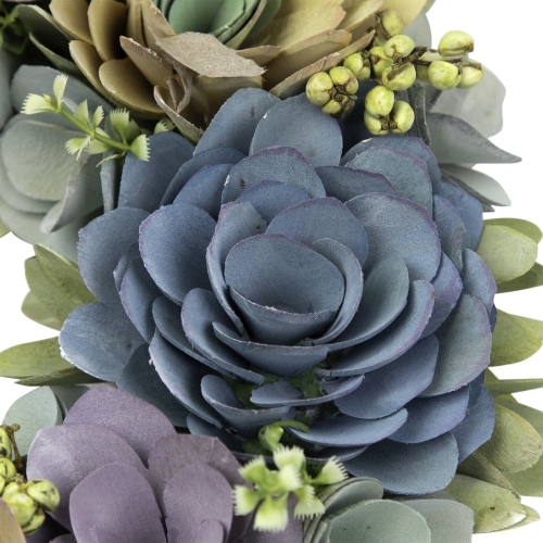 Artificial Floral Wooden Spring Wreath with Seed Pods - 14"