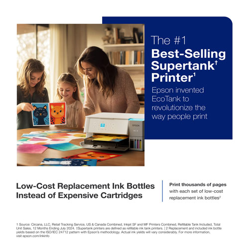 Epson EcoTank ET-2980 Wireless All-In-One Supertank Inkjet Printer - White