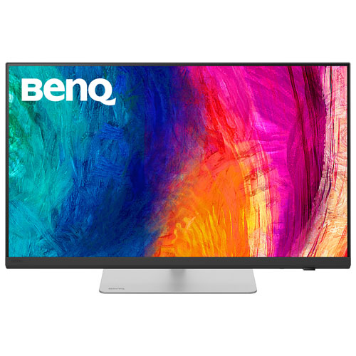 Moniteur de designer DEL IPS 5K 60 Hz de 27 po de BenQ avec temps de réponse gris à gris de 5 ms avec ports Thunderbolt 4 - Argenté