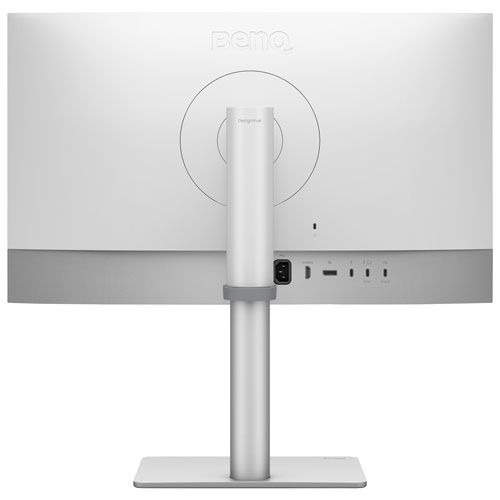 Moniteur de designer DEL IPS 5K 60 Hz de 27 po de BenQ avec temps de réponse gris à gris de 5 ms avec ports Thunderbolt 4 - Argenté