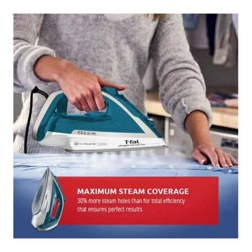 Fer à vapeur anti-calc Plus Ultraglide de T-fal - 1800&nbsp;W, collecteur de calcaire amovible, semelle pneumatique Durilium