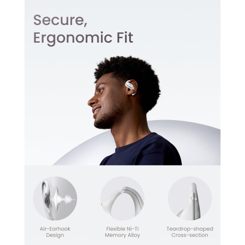 Shokz OpenFit Air Open-Ear True Wireless Earbuds - White