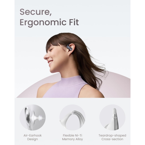 Shokz OpenFit Air Open-Ear True Wireless Earbuds - Black