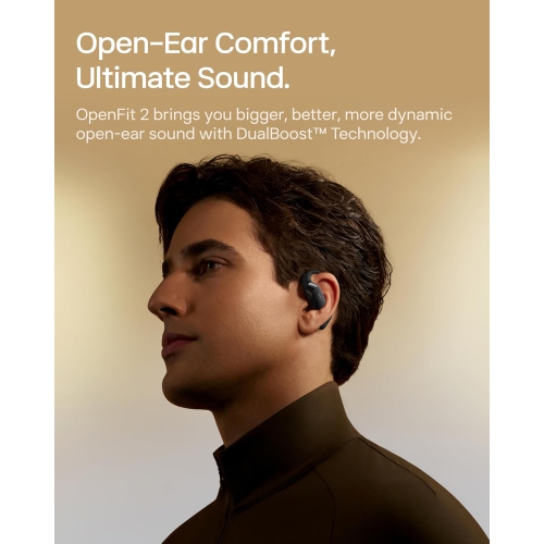 Shokz OpenFit 2 Open-Ear True Wireless Earbuds - Black