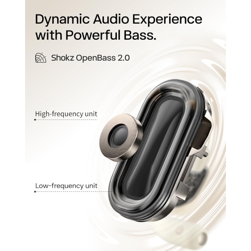 Shokz OpenFit 2 Open-Ear True Wireless Earbuds - Black