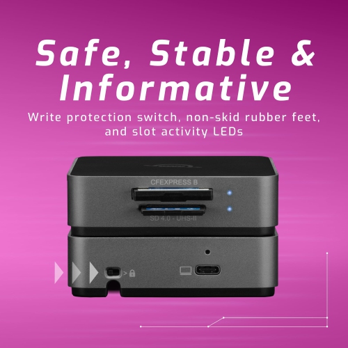 OWC Atlas USB 3.2 Dual CFexpress + SD Card Reader/Writer