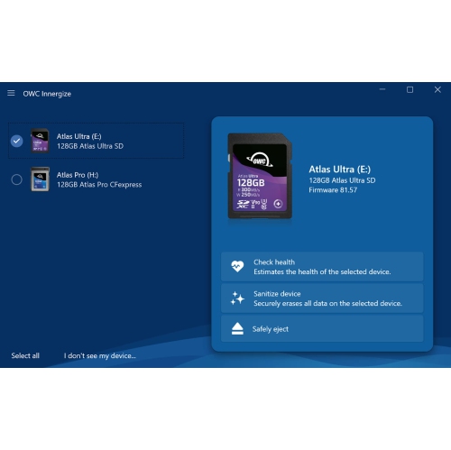OWC Atlas USB 3.2 Dual CFexpress + SD Card Reader/Writer