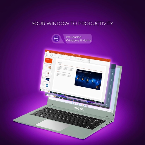 AVITA Liber E 12th Gen Intel core i5 1235U 8GB RAM 512GB SSD 14.1inch FHD IPS Display Windows 11 Home 1.53 Kg Thin&Light,Silver