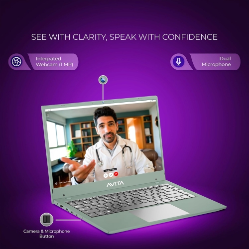 AVITA Liber E 12th Gen Intel core i5 1235U 8GB RAM 512GB SSD 14.1inch FHD IPS Display Windows 11 Home 1.53 Kg Thin&Light,Silver