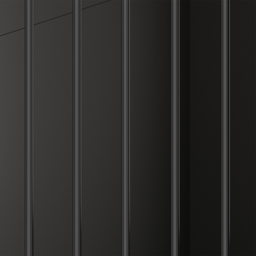 Homsee Elegant Double-Door Dog Crate Cabinet with Two Drawers and Spacious Compartments, Black