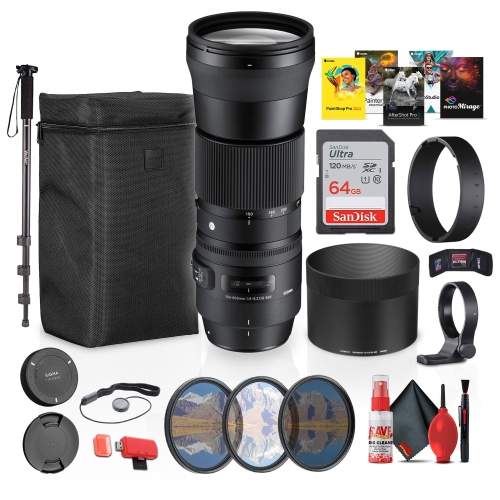 SIGMA  150-600MM F5-6.3 Dg Contemporary Nikon Mount Bundle