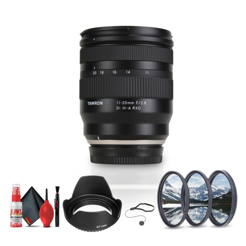 TAMRON  11-20MM F/2.8 Di Iii-A Rxd Lens (Fujifilm X) + Lens Filter Kit + More