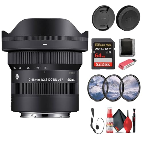 Sigma 10-18mm f/2.8 DC DN Contemporary Lens Bundle