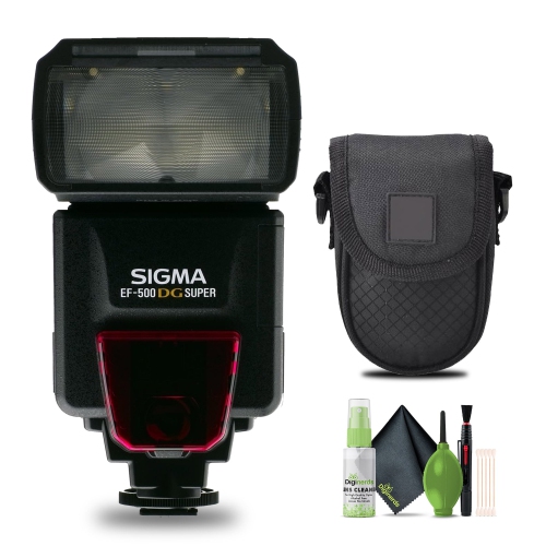 Sigma EF 500 Super Flash ETTL for Sigma SLR Cameras + Cleaning Kit + More