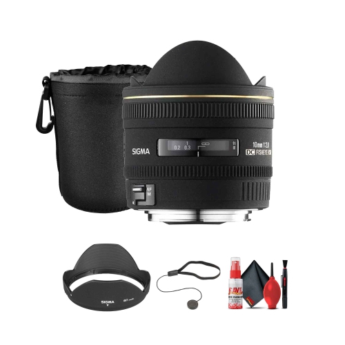 Sigma 10mm f/2.8 EX DC HSM Fisheye Lens for Sigma Digital Camera Bundle
