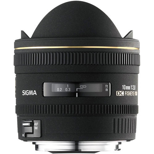 Sigma 10mm f/2.8 EX DC HSM Fisheye Lens for Sigma Digital Camera Bundle