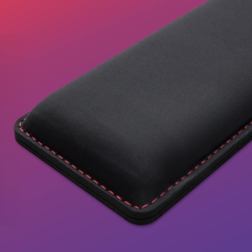 Repose-poignets noir – Sans pavé numérique – Gel rafraîchissant – Mousse à mémoire – Antidérapant, pleine grandeur