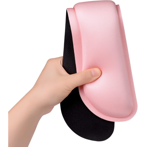 Keyboard Wrist Rest Pad, Memory Foam Set Wrist Cushion Support for Pain Relief, Anti-Slip Wrist Support for Computer, Laptop, Rose Pink