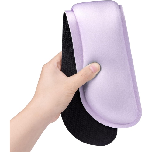 Keyboard Wrist Rest Pad, Memory Foam Set Wrist Cushion Support for Pain Relief, Anti-Slip Wrist Support for Computer, Laptop, Vanilla Purple