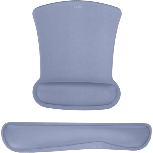 Repose-poignets pour tapis de souris et clavier, base antidérapante ergonomique pour soulager la douleur à la maison/au bureau, gris lavande