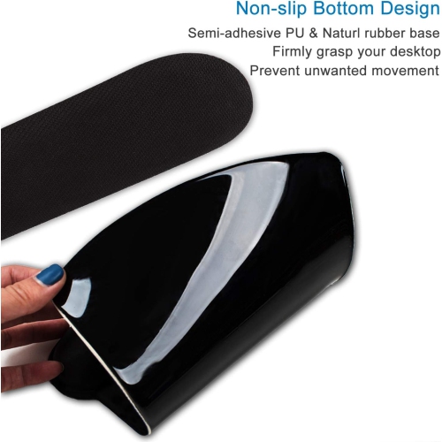 Tapis de souris avec repose-poignet Clavier et repose-poignet Tapis de souris ergonomique, mousse à mémoire antidérapante soulageant la douleur pour