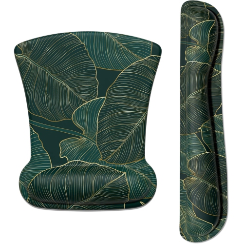 Mouse Pad Wrist Support Keyboard Wrist Rest Pad Ergonomic Mousepad, Non-Slip Memory Foam Pain Relief for PC Laptop Gaming Office, Palm Texture