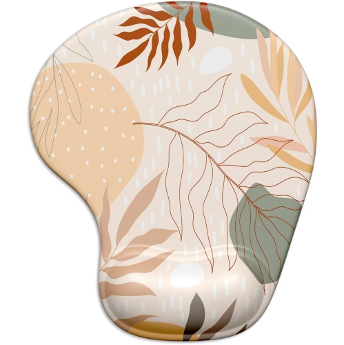 Tapis de souris ergonomique avec repose-poignets en gel, surface lisse, base antidérapante en polyuréthane, fournitures de bureau confortables,