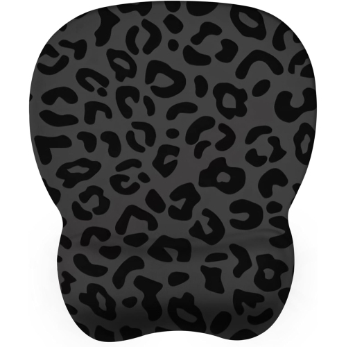 VECELOLIBILIS  Ergonomic Mouse Pad w Wrist Support, Mousepad w Memory Foam Wrist Rest And Non-Slip Base for Cafe, Home & Office, Computer, Black