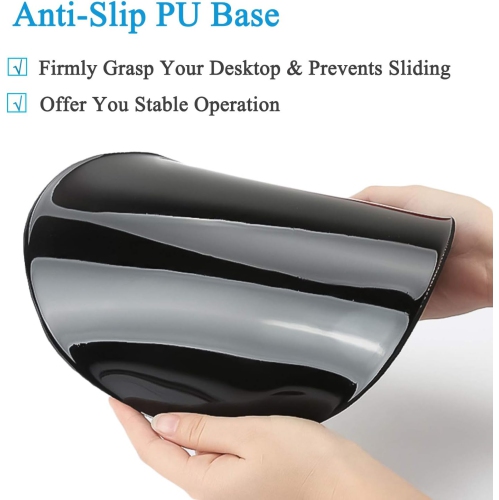 Mouse Pad Ergonomic Mouse Pad with Wrist Support, Pain Relief Comfort Wrist Rest Pad with Non-Slip PU Base for Gaming, Office,Pretty Flowers