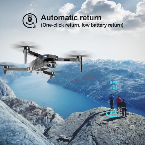 Drone avec caméra 4K 5G Wi-Fi Quadricoptère pliable avec moteur sans balais Mode tête 3800 pi avec pilotage en immersion 40 minutes de temps de