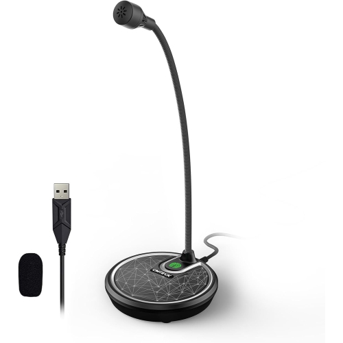USB Computer Microphone G009, Noise-Cancelling Recording Desktop Mic for PC/Laptop for Online Chatting, Home Studio, Podcasting, Gaming, Skype,