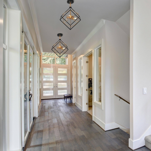 Uolfin 14.2-in W 2 -Light Matte Black with Metal Cone Shade Bathroom Wall Sconce Vanity Light