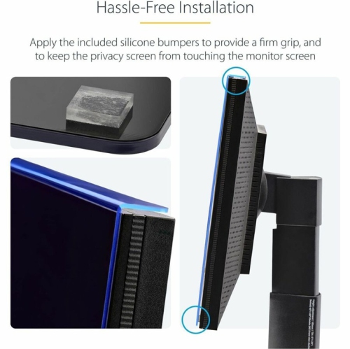 StarTech 27-inch 16:9 Computer Monitor Privacy Screen, Hanging Acrylic Filter