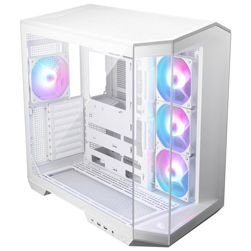 MSI MAG Pano 100R PZ Mid-Tower ATX Computer Case - White