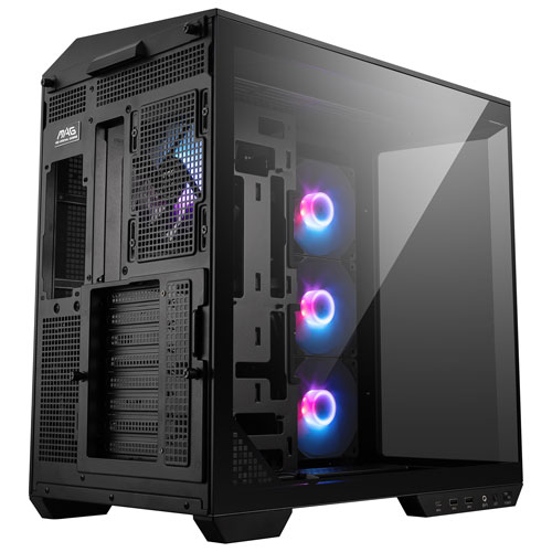 MSI MAG Pano 100R PZ Mid-Tower ATX Computer Case - Black