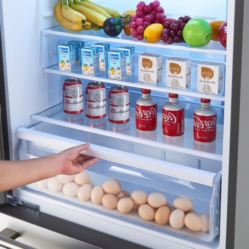 Forno Milano – Réfrigérateur à congélateur inférieur de 31&nbsp;po en acier inoxydable, 17,2&nbsp;pi³, machine à glaçons intégrée, ENERGY STAR