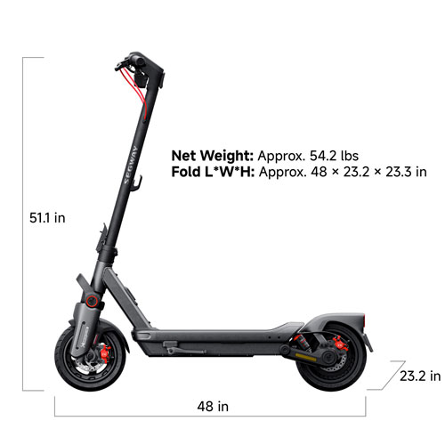 Segway Max G3 Electric Scooter (2000W Motor/ Up to 80km Range/ 45km/h Top Speed)