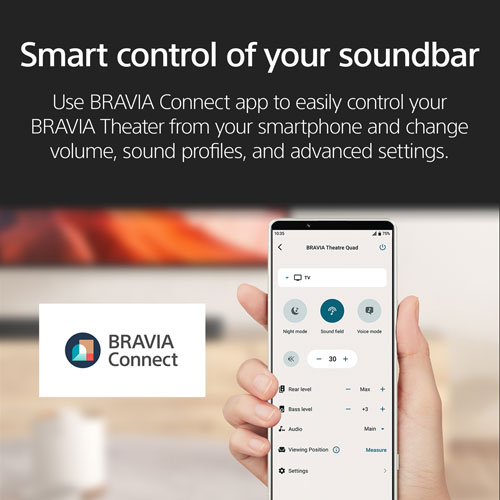 Sony BRAVIA Theatre Bar 6 HT-B600 3.1.2 Channel Sound Bar with Wireless Subwoofer