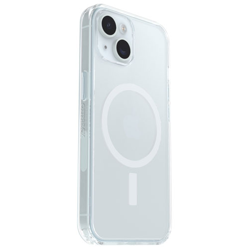 Étui rigide ajusté Symmetry d'OtterBox avec MagSafe pour iPhone 16E/15/14/13 - Transparent