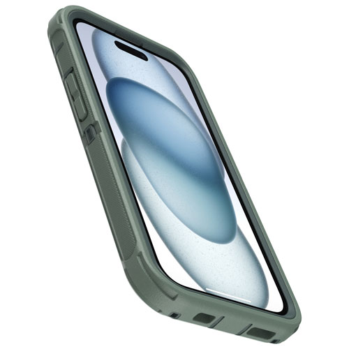 Étui rigide ajusté Defender Pro d'OtterBox avec MagSafe pour iPhone 16E/15/14/13 - Forest ranger (vert)