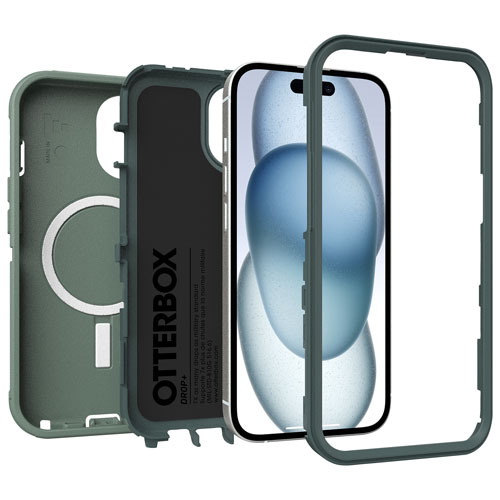 OtterBox Defender Pro Fitted Hard Shell Case with MagSafe for iPhone 16E/15/14/13 - Forest Ranger