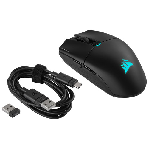 Corsair Katar Elite Wireless 26000 DPI Bluetooth Optical Gaming Mouse - Black