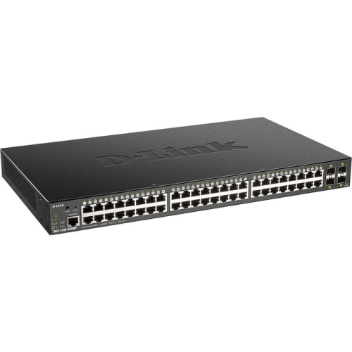 D-Link DGS-1250-52XMP 52-Port 10-Gigabit Smart Managed PoE Switch