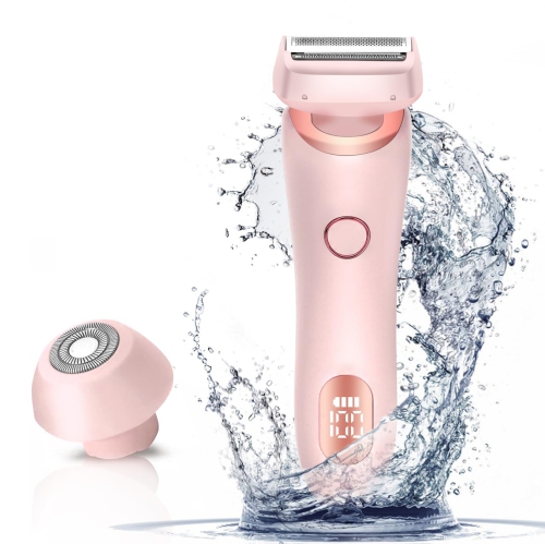 Image 1 de 7.. Rasoir électrique 2-en-1 pour femmes pour le visage des jambes, tondeuse bikini sans fil pour femmes avec tête amovible