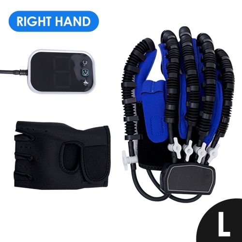 Gant de réhabilitation de robot Dispositif de réhabilitation de main droite pour AVC Hemiplegia Fonction de main Exerciseur de doigts（L)