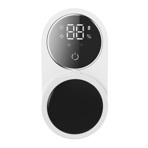 Image 1 of 7.. Wall-Mounted Toothbrush Sterilizer,Double UV Intelligent Sterilization Air-Drying Toothbrush Holder with Digital Screen